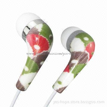 Stereo Sound Ceramic Earphones with 14Hz to 22kHz Frequency Response